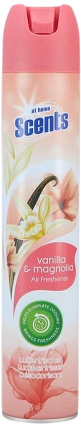 At Home – Düfte – Lufterfrischer – Vanille & Magnolie – Beseitigt unangenehme Gerüche – 400 ml