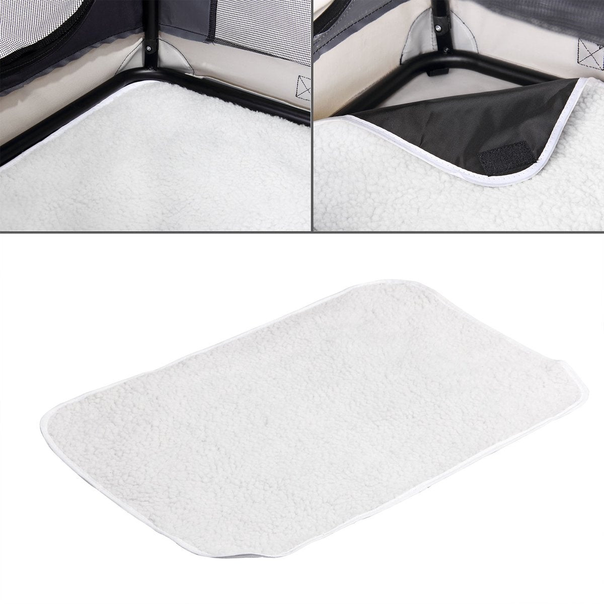 Cadoca Hundetransportbox XXL 90 x 61 x 65cm grau