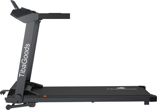 TibaGoods Elektrisches Laufband - Walking Band - Heimtrainer - klappbar - 9% manuelle Steigungsfunktion - 12 Programme - Sport - 1 bis 12 kmh - Walking Pad - Für Zuhause