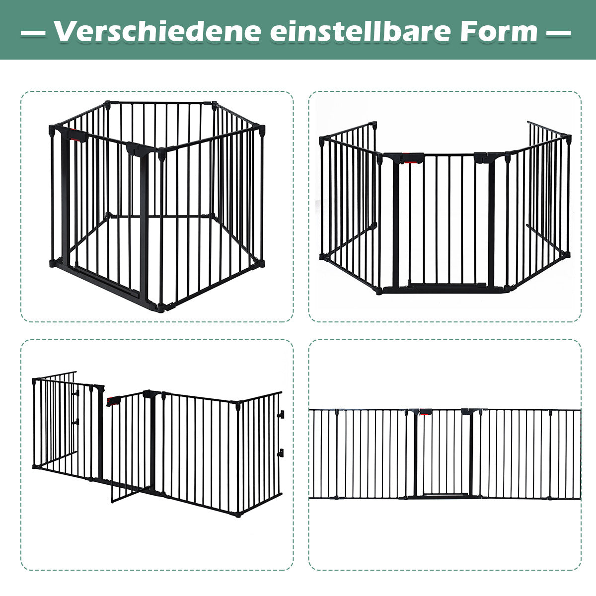 Coast Schornsteinschutzgitter Metall 5 in 1 Barriere Gitter Protive Gitter 58 x 74 cm schwarz