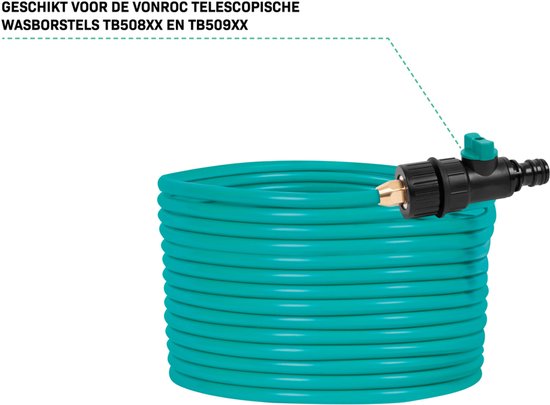 VONROC-Wasserschlauch 11 Meter – für die VONROC-Teleskop-Waschbürsten TB508XX und TB509XX