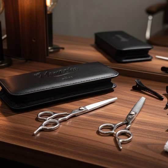 ProTrue Friseurset - 12-teiliges Haarscheren-Set - Friseurschere - Ausdünnungsschere - Coupe-Schere