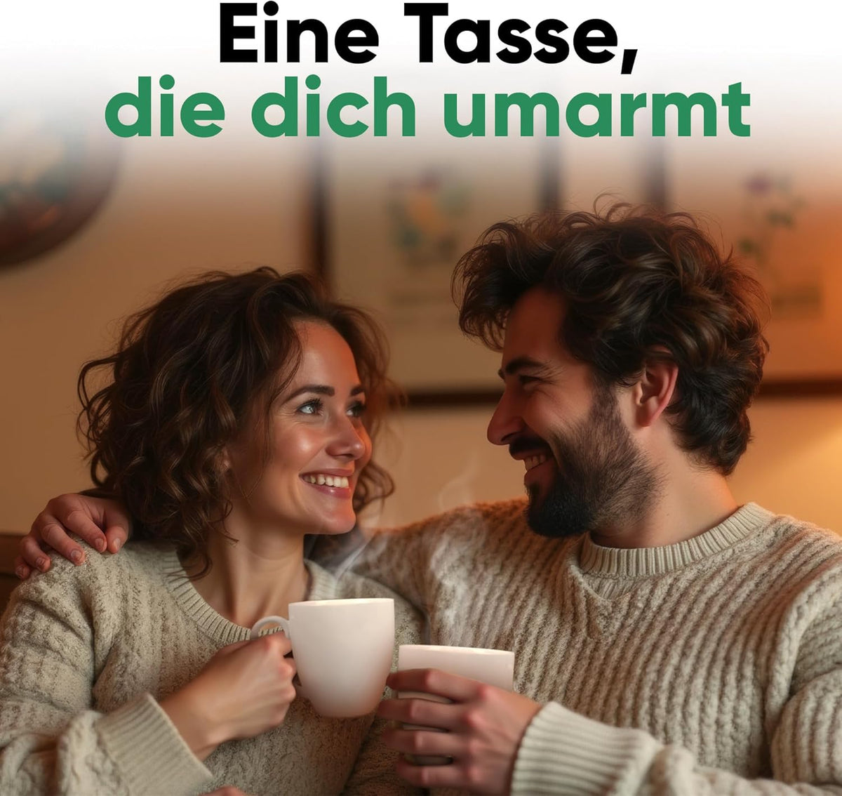 Neighbour's Friend Patentierte Teetasse weiss mit Beutelablage I Keramik Tasse groß 325ml I Teebecher Steingut I Keramiktasse für Tee I Spülmaschinengeeignet Teetassen I Modernes Design für Teetrinker