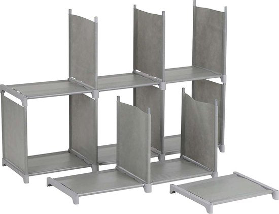 Bo-Camp - Fächerschrank - Mehrzweck - 6 Fächer