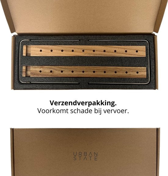 LP-Aufbewahrungssystem - Plattenständer aus Walnussholz - Plattenhalter - LP-Ständer - LP-Halter - helles Finish