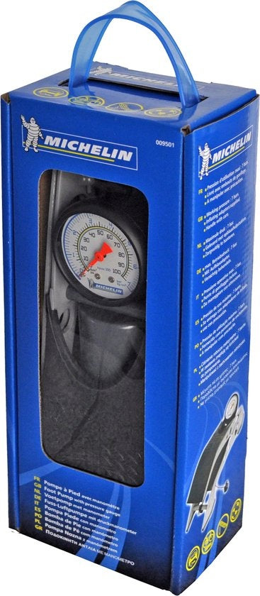 Michelin Fußpumpe mit Manometer - 7 bar