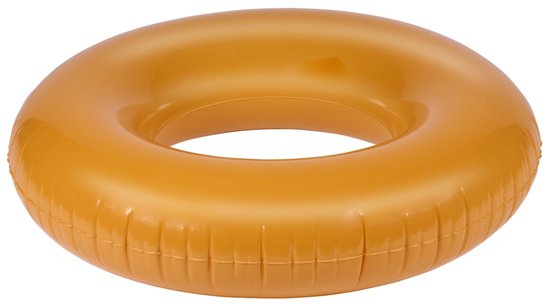 Eddy Toys Schwimmring Ø 90 cm – Aufblasbarer Schwimmring – Aufblasband – Max. 65 kg – Inklusive Reparaturflicken – Orange