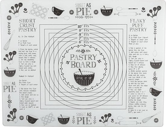 Creative Tops Backblech Stir It Up 48 X 38 Cm Glas Weiß/Schwarz