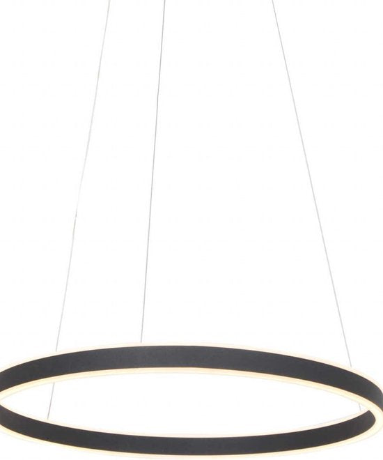 Hängeleuchte Ringlux 3502ZW Schwarz 60 cm Design Metall Steinhauer – höhenverstellbar, ideal für den Innenbereich