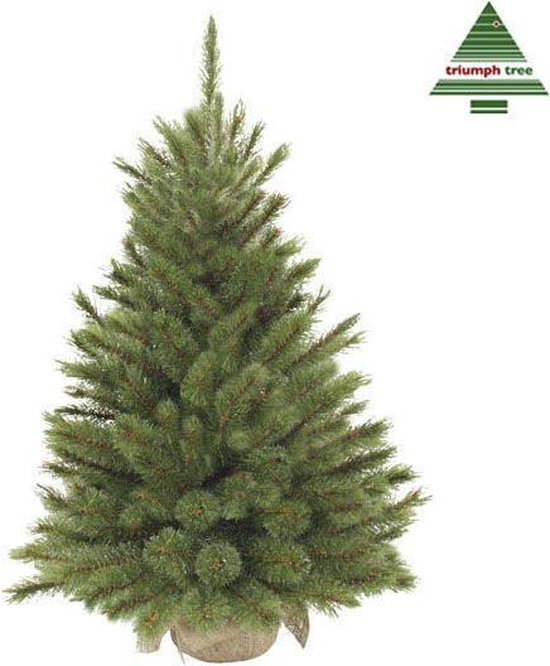 Triumph Tree Forest Frosted Künstlicher Weihnachtsbaum aus Jute - H90 x Ø62 cm - Grün