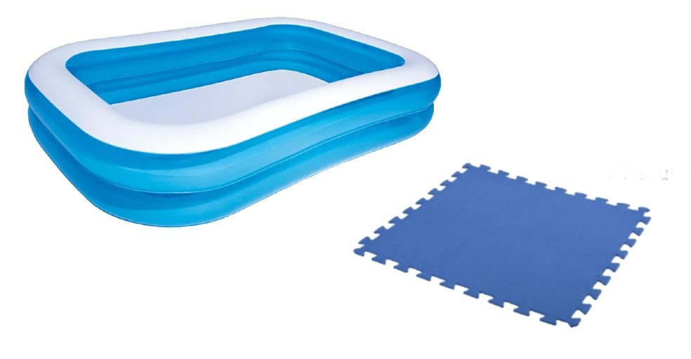 Free and Easy - Schwimmbadfliesen Schaum - 50 x 50 cm - 27 Stück - 6,75m² - blau