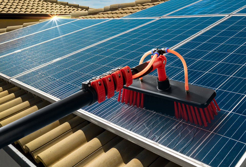 Hortensus - Teleskop-Wasserbürste - 4,6m - 29 x 7 x 10 cm - Rot