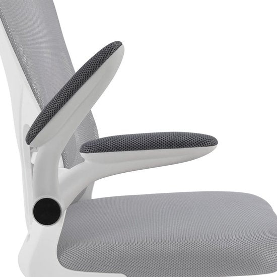 Juskys Ergonomischer Bürostuhl - Baltimore - Weiß / Grau