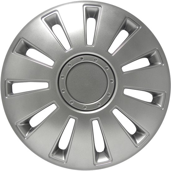 Carpoint Radkappen Silverstone 17 Zoll ABS Silber, 4er-Set