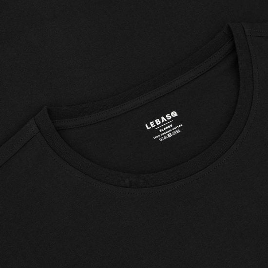 LEBASQ - The Baker - T-Shirt - Kurzarm - Pechschwarz - Schwarz - XXL - Bio-Baumwolle - 3D Print