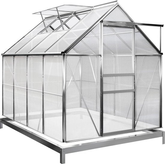Gardebruk Aluminium Gewächshaus 7,6 m³ mit Fundament