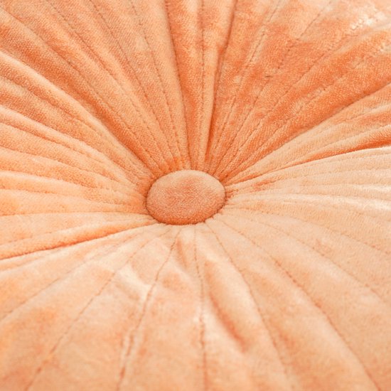 In The Mood Collection Baron Dekoratives Kissen - H10 x Ø45 cm - Baumwolle - Orange