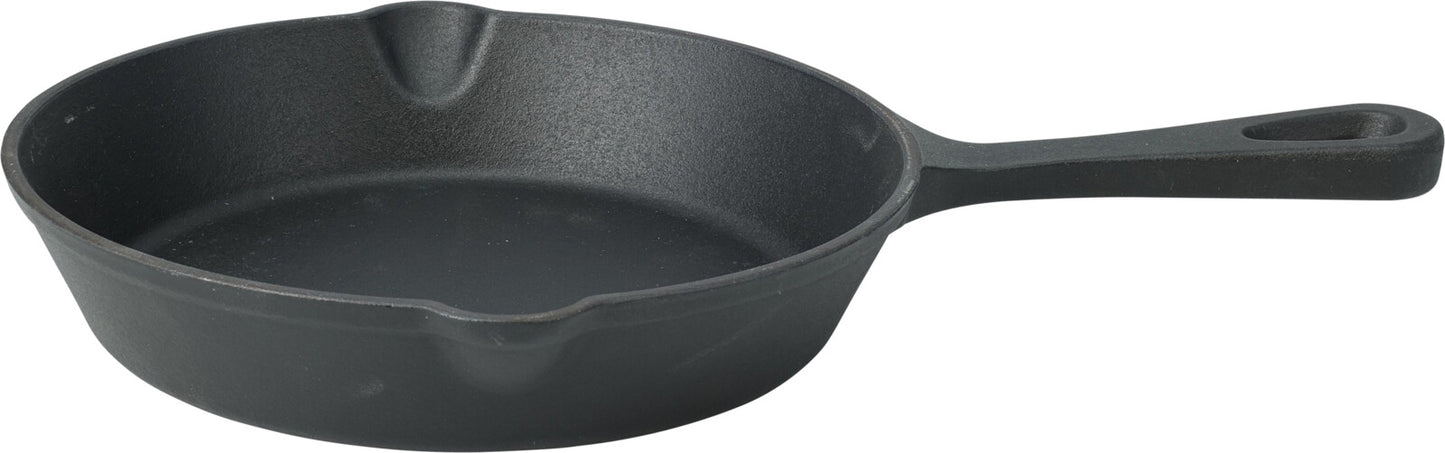 BBQ-Grillpfanne – Gusseisen – 21 x 4,5 cm – mit Griff