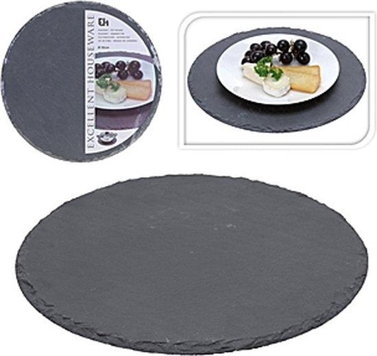 Tischset aus Schiefer, Durchmesser 30 cm