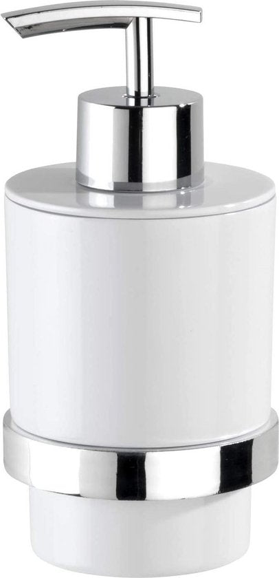 Wenko Seifenspender Quadro Uno 250 ml, Edelstahl, Silber