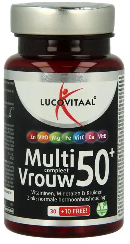 Lucovitaal Multi Frau Komplett 50+ mit Ginkgo Biloba, 40 Kapseln
