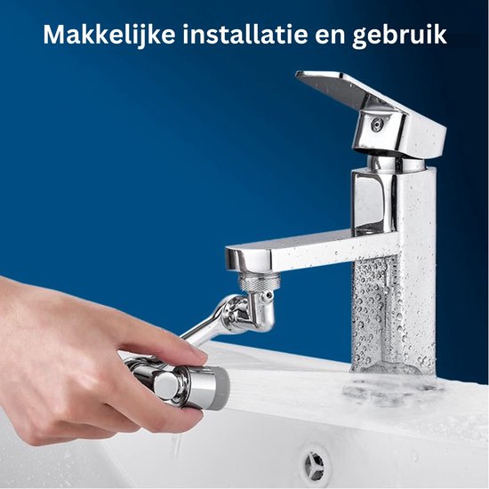 Urban State Wasserhahnverlängerung - Wasserhahnaufsatz - Wasserhahnverlängerung - 1080° drehbar - universal
