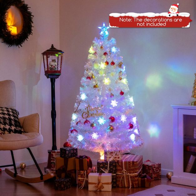 Costway Kunstweihnachtsbaum 150 cm mit 8 Beleuchtungsmodi, warmweißen LEDs und Tannenzapfen – CM25342DE