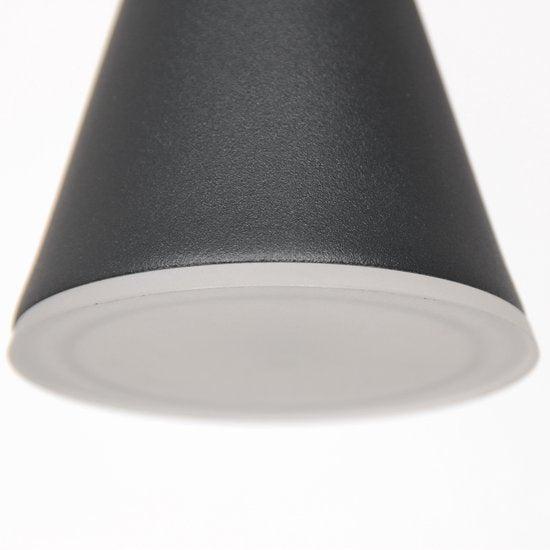 Hängeleuchte Vortex 3066ZW Schwarz, 5-flammig, Lichtfarbe einstellbar, höhenverstellbar, Kunststoff/Metall, Steinhauer