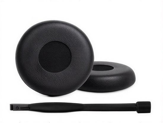 Ohrpolster-Set für Jabra-Kopfhörer – Evolve 20 Ohrpolster – Evolve 20/20se/30/30II/40/65 – Kunstleder mit Memory-Schaum