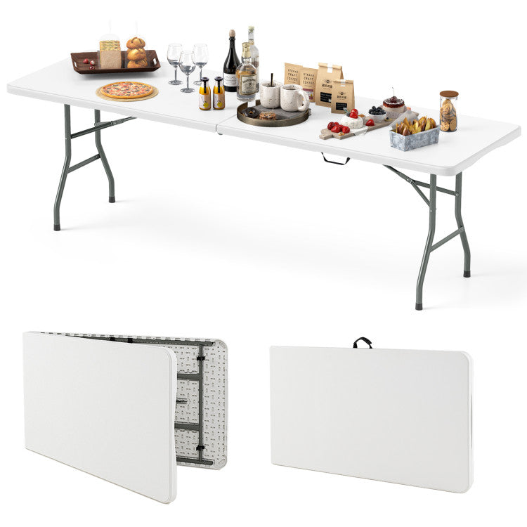 Coast Klapptisch 244 x 76 cm Weiß - Tragbar und stabil bis zu 160 kg