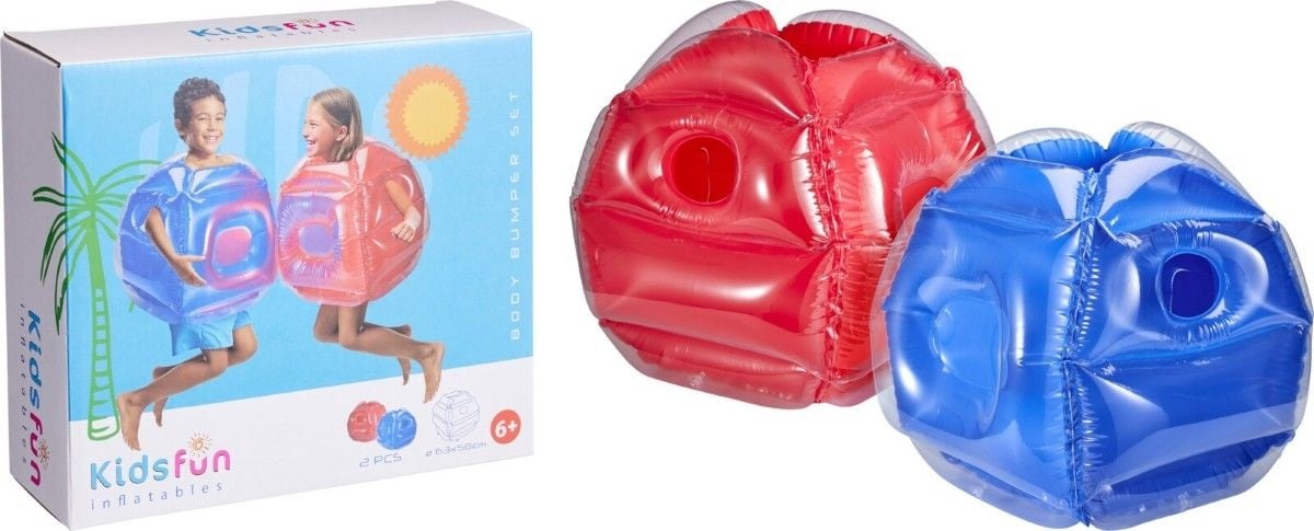 Koning Bamboe Aufblasbare Body Bumpers – 2er-Set – 63 x 63 x 58 cm