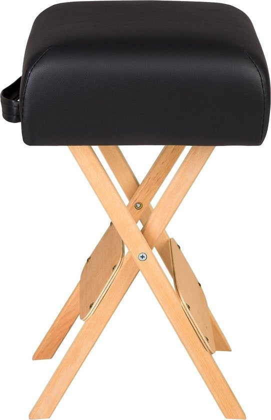 tectake - Massagehocker mit 2 Rollenkissen schwarz 400431