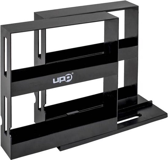 Gewürzregal - 28 x 10 x 27 cm - Schwarz