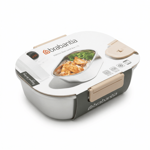 Brabantia Lunchbox 1,1 l – 19,8 x 15,1 x 6,6 cm