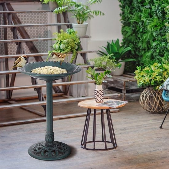 Coast Bird Drinks Free -Vogeltränke mit Ständer -Vogeltränkestation Ø50 x 72 cm grün