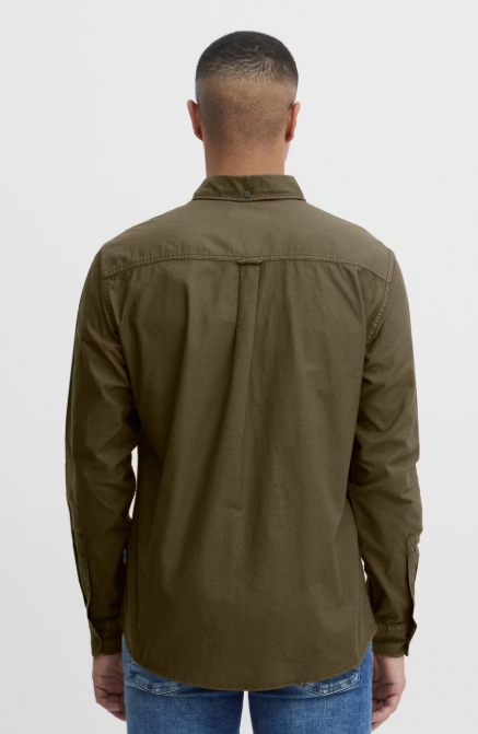 Blend Shirt Oxford Forest Night - Herren - Regular Fit - Größe XL