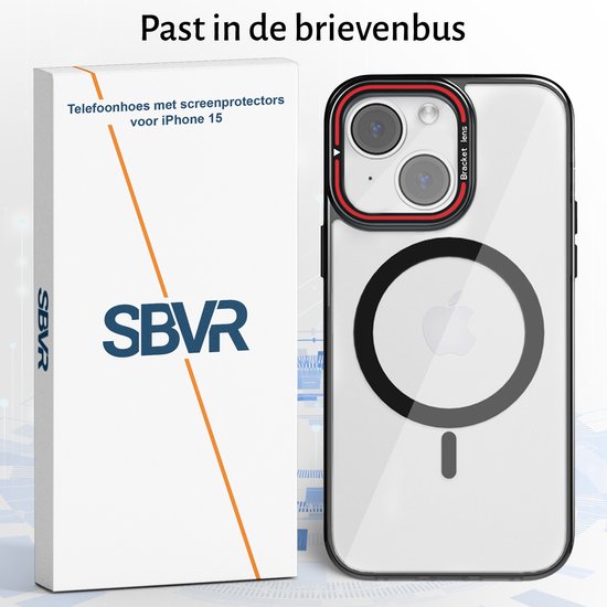 Tasche passend für iPhone 15 Plus Case - Mit 2 Displayschutzfolien - MagSafe Case - Mit Ständer