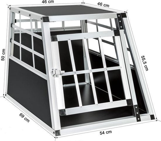 tectake Autobank - Hundebox - 69 x 54 x 50 cm