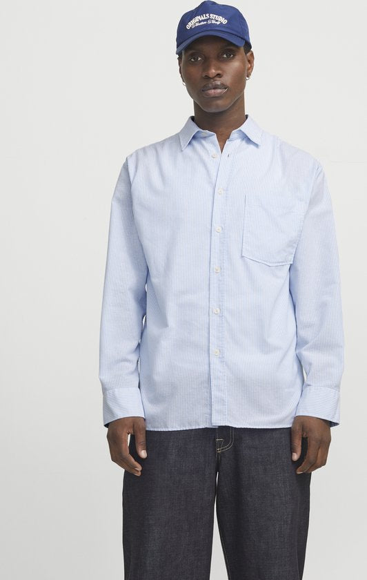 JACK&JONES - JORMARGATE OXFORD SHIRT LS BF LN - Herren - Hemden - Größe M