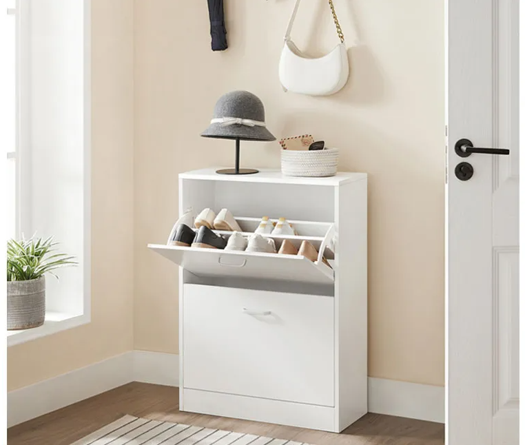 Home & Comfort Stilvoller und kompakter Schuhschrank mit 2 Schubladen