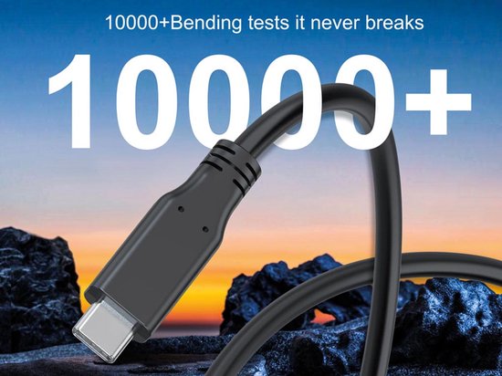 HQ-Power USB-Lade- und Datenkabel, USB 2.0, USB-A auf USB-C, 480 Mbit/s, vernickelt, TPE-Kabel, geeignet für Laptops, Tablets und Smartphones mit einer Leistung von 60 W, schwarz, 1 m