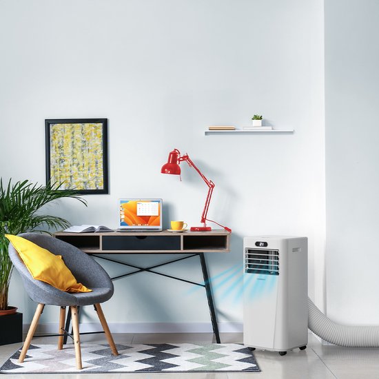 Auronic - Mobile 3-in-1 Klimaanlage - 7.000 BTU mit 2 Fensterabdichtungskits - kühlt bis zu 20 m² - Weiß