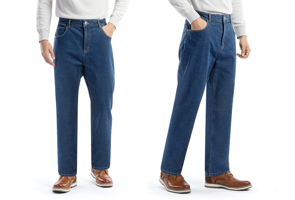 Milanoro modische Jeans für Männer - Dunkelblau - W 32 - 30