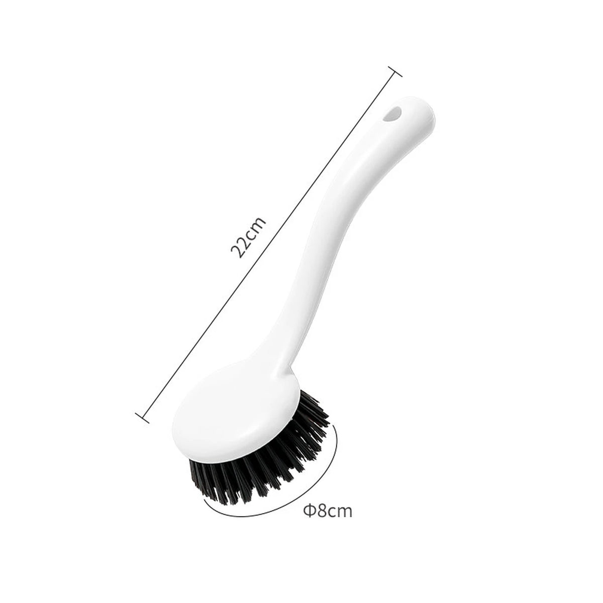 JORDAN&JUDY Spülbürste mit langem Stiel – PP/Nylon – 22 cm – Topfschaber