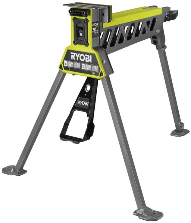Ryobi - Tragbare klappbare Werkbank - Maximale Spannkraft von 1000 kg - RSTSJ150 - grau/grün