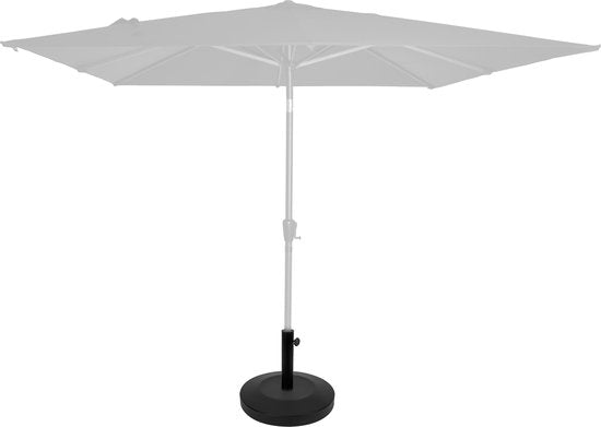 VONROC Sonnenschirmsockel rund - 25kg - Beton und pulverbeschichteter Stahl - Geeignet für Mastdurchmesser 35/38/48mm - Für VONROC Sonnenschirm Rosolina, Recanati, Rapallo & Torbole