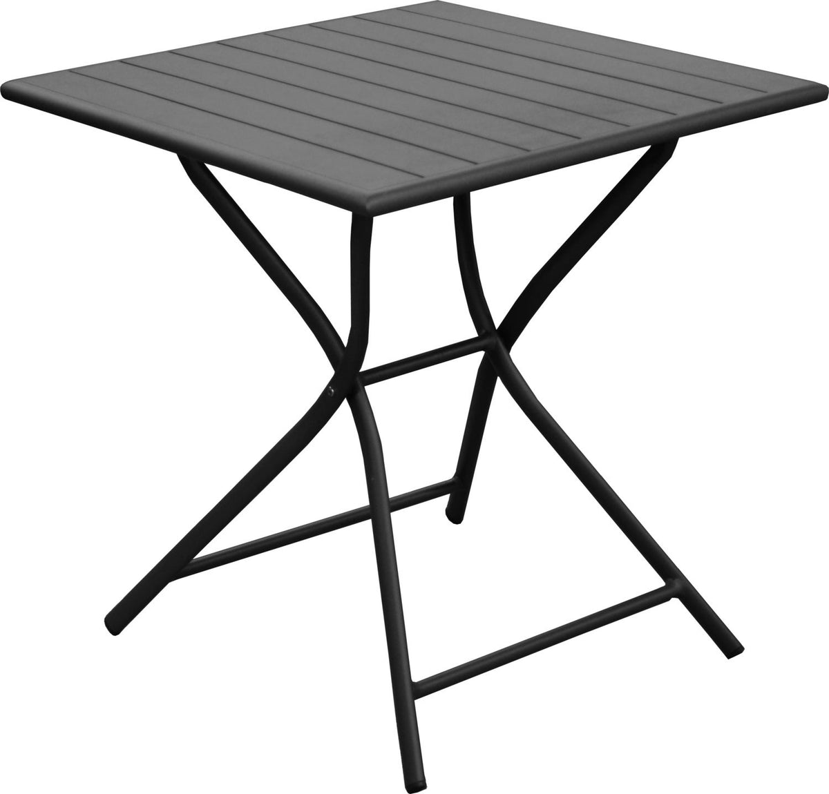 Intratuin Emily 2-Sitzer-Klapptisch – 70 x 70 x 74 cm – Anthrazit