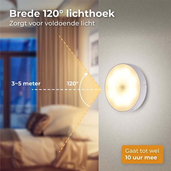 Nuvance - Kabellose Led-Leuchte - 2 Stück - Warmweißes Licht - Magnetisch - Tag- und Nachtsensor - Wiederaufladbar über USB - Schrankleuchte - Wandleuchte