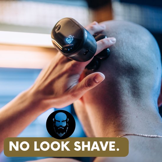 6-in-1 Rasierer für Männer - Trimmer - Sansbeauté® SkullSharp Classic - Elektrischer Rasierer für Gesicht und Kopf - Kopfrasur - Elektrisch - Nass & Trocken