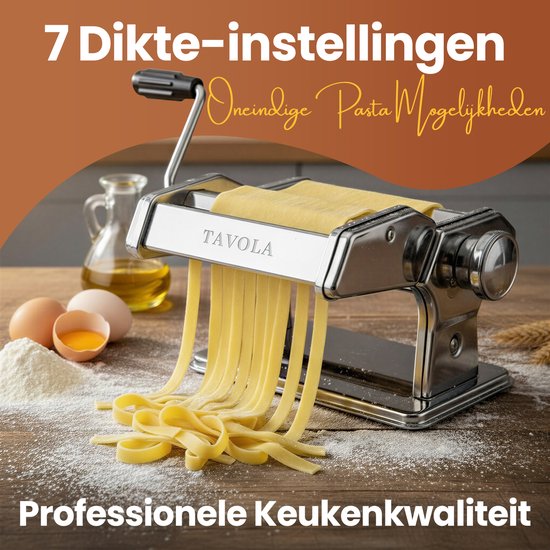 Tavola – Nudelmaschine + Nudeltrockengestell – Nudelmaschine – Nudeln herstellen – Ravioli herstellen – Edelstahl – Einweihungsgeschenk